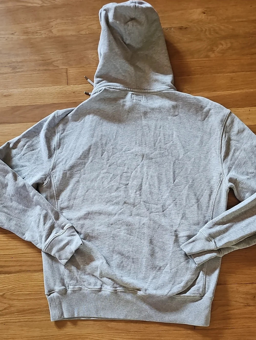J. Crew Knit Goods Gray Pullover Long Sleeve Hoodie Sweatshirt Men's Medium